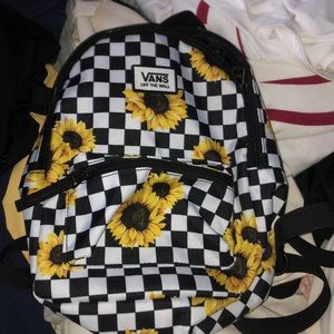 vans sunflower backpack full size
